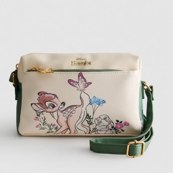 Primark Handbags - Disney’s Bambi Faux Leather Camera Bag, Crossbody, Floral, Primark
